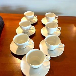 Mikasa Sophisticate 7 teacups and saucers